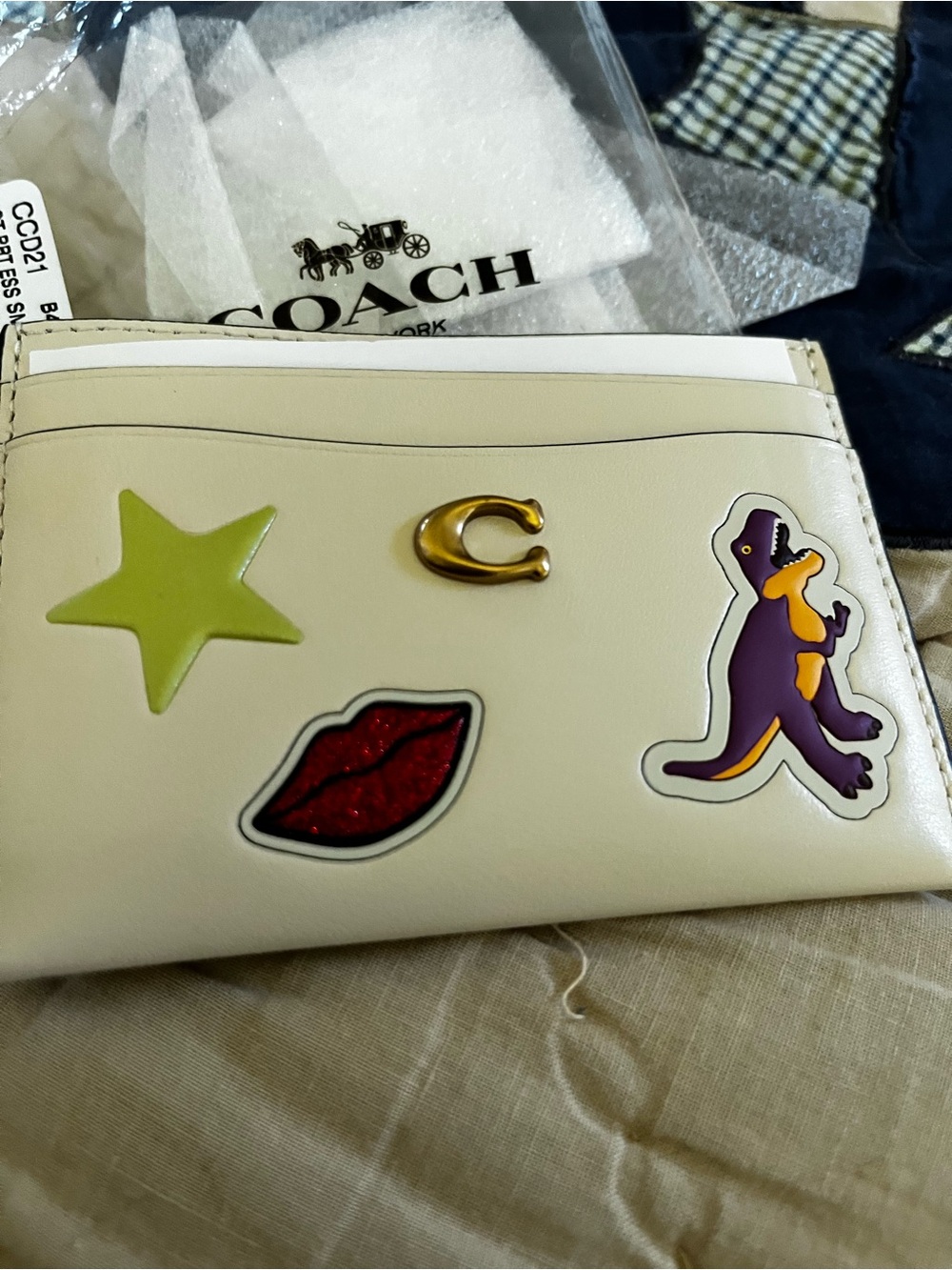 COACH Sticker Print Card Holder - Picture 3 of 8